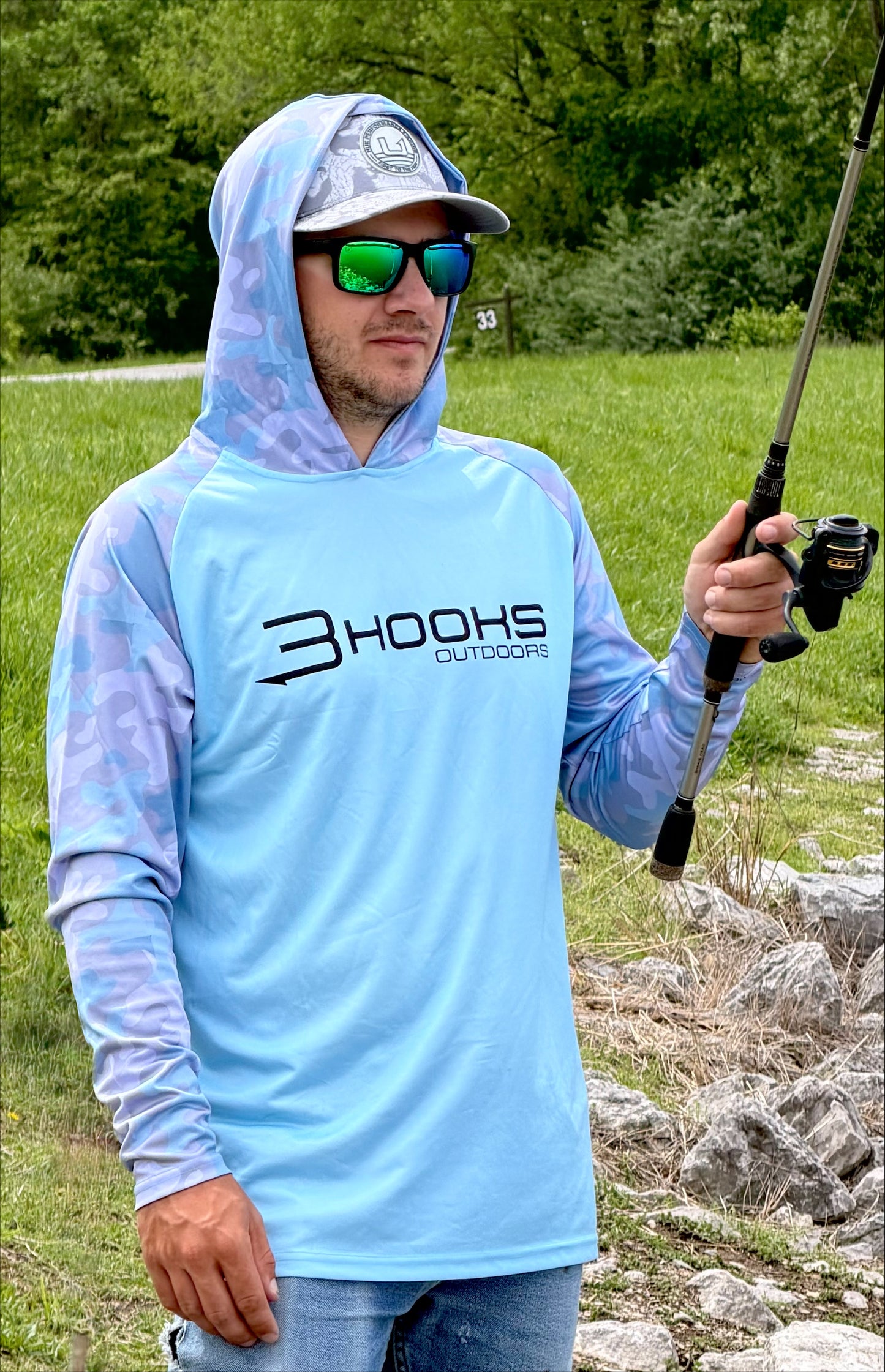 UPF 50 Performance Athletic Hooded Shirt